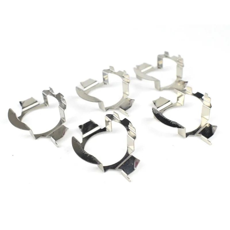 10Pcs H7 Adapter Headlamp Socket Car Led Bulb Holder Lamp Base For D101 High Temperature Resistant Stainless Steel Material Oasis Select
