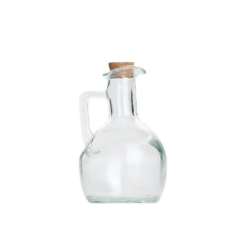 Glass Oil Pot European Style with Handle Oil Bottle Seasoning Bottle Household Kitchen Storage Supplies Oasis Select