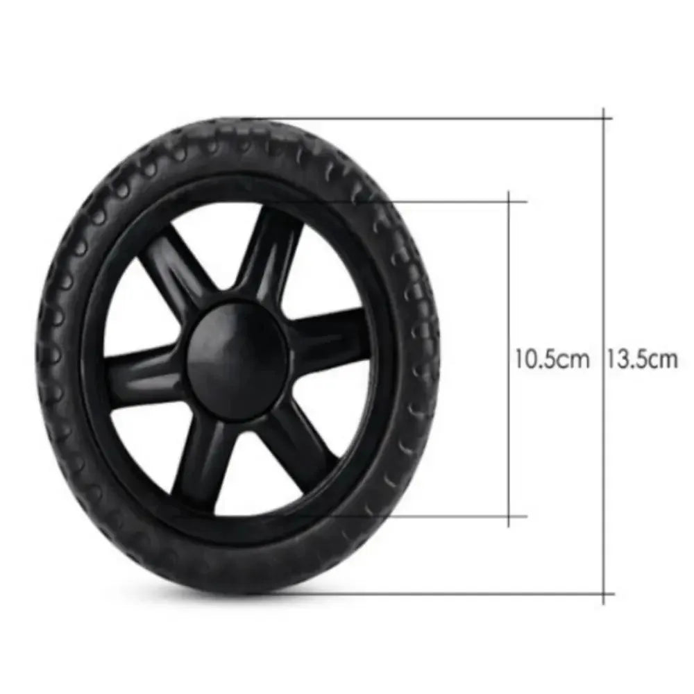 2Pcs 5in Wheel Shopping Cart Wheels Travelling Trolley Caster EVA Replacement Travel Suitcase Rubber Luggage Wheel