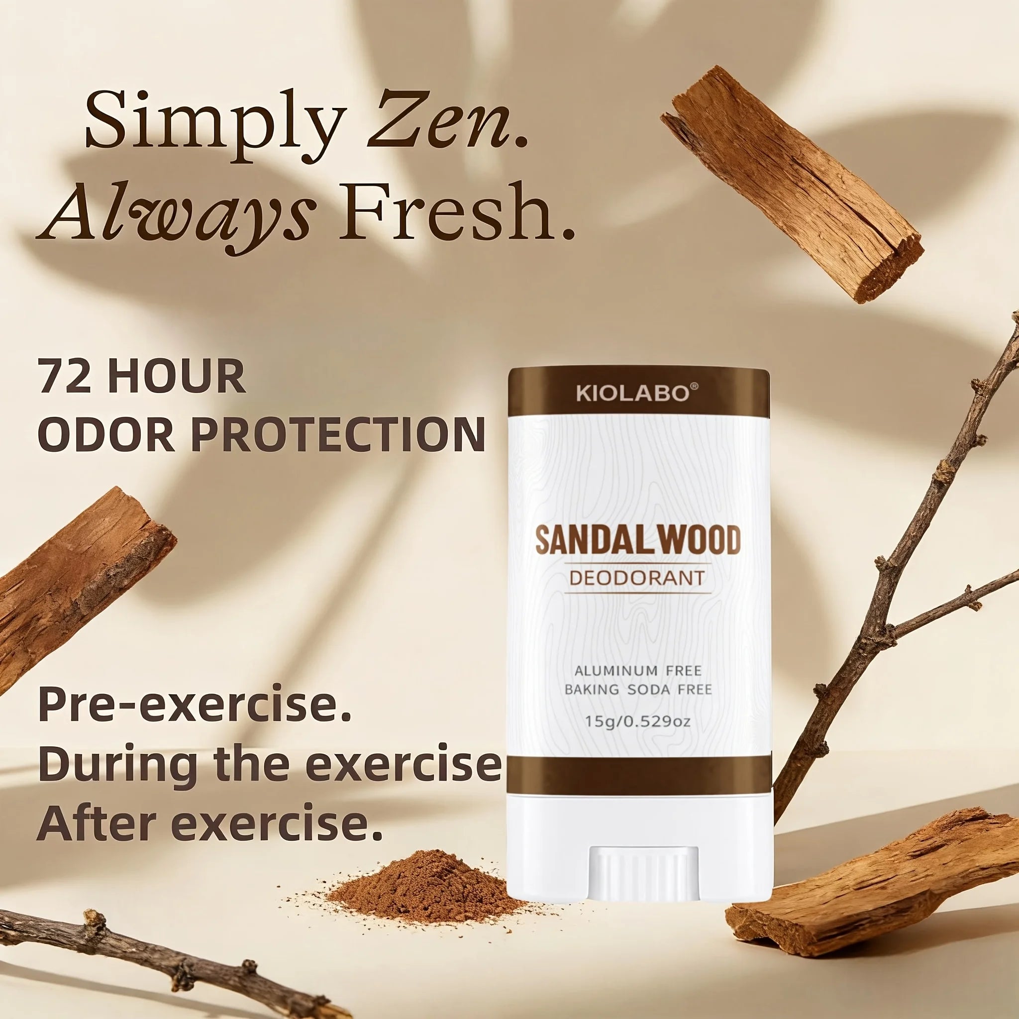 15g deodorizing cream, compact and portable, keeps fresh all day long, suitable for armpits/body/private parts, suitable for var Oasis Select