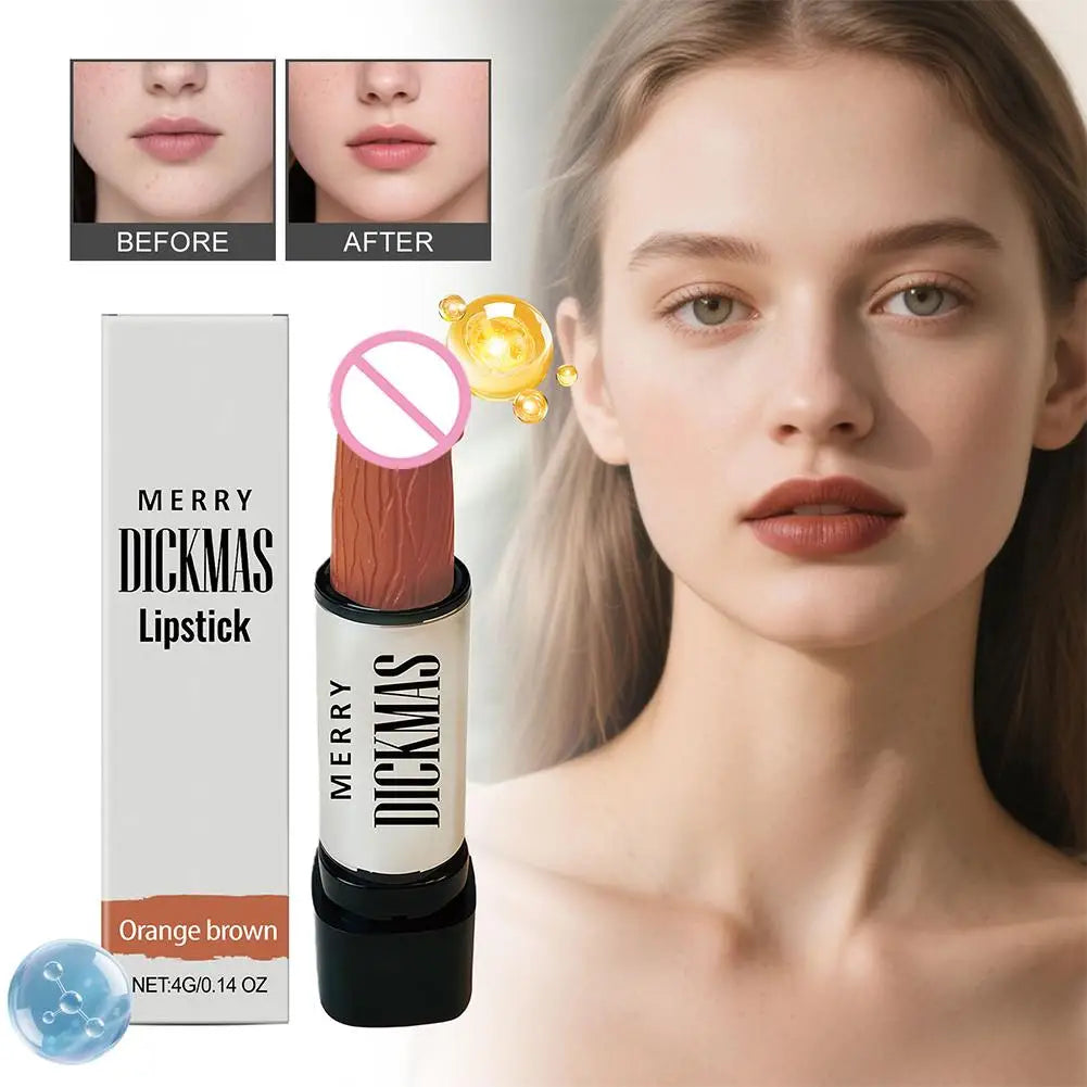 Funny Matte Velvet Lipstick – Long-Lasting Gag Gift for Women Matte Lipstick Oasis Select 01 brown