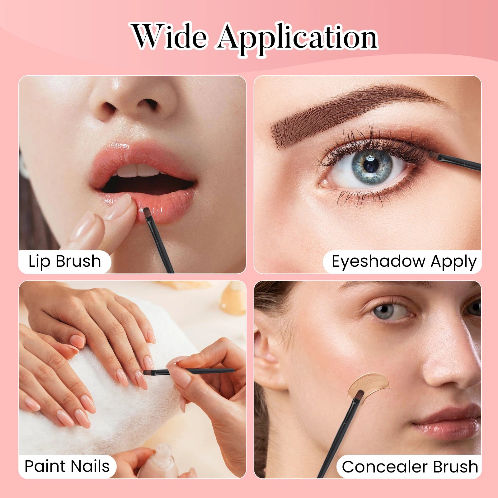 50-Pack Disposable Lip Gloss Wand Brushes – Lip & Eyeliner