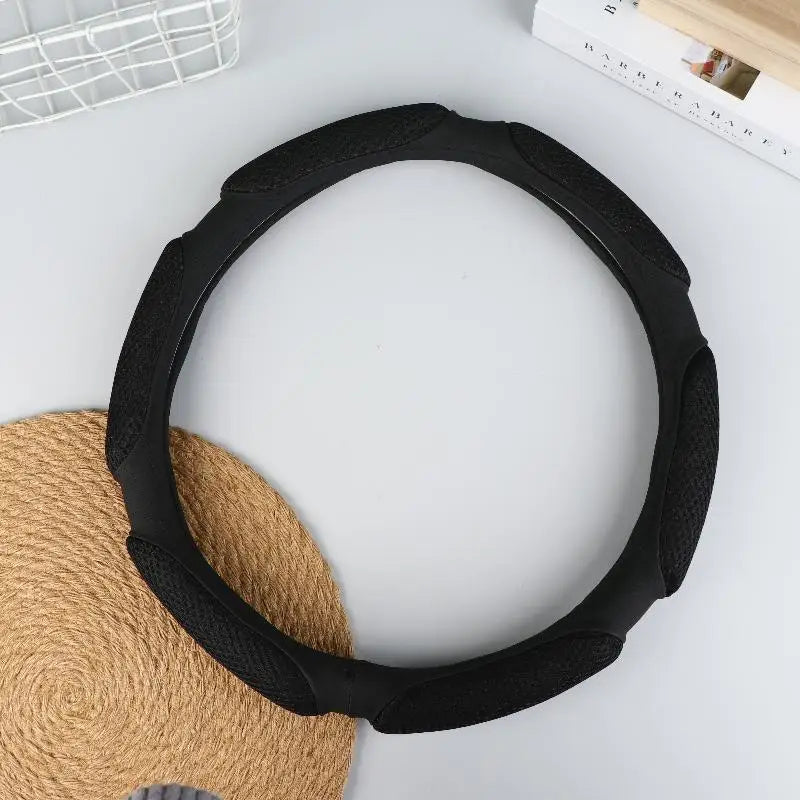 Steering Wheel Cover Suitable For 38cm Diameter Car Accessories Interior Steering Wheel Protective Decoration Universal Oasis Select Black