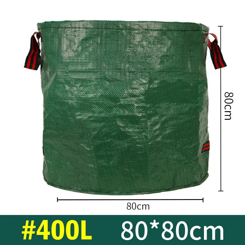 Outdoor Garden Leaf Branch Collection Bag Thickened Leaf Litter Bag Garden Waste Collection Bag Folded Oasis Select 400L(80cm 80cm)