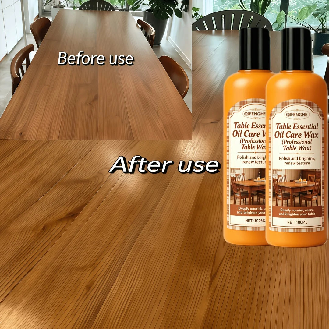 3.38oz Professional Wood Table Wax: One-Step Polishing And Protection Formula That Instantly Restores High-Gloss Shine And Offer Oasis Select