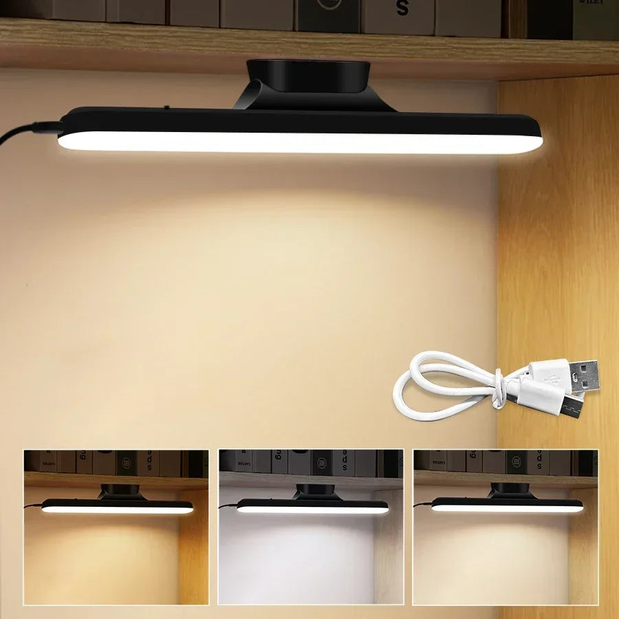 LED Makeup Mirror Light USB Rechargeable Stepless Dimming Magnetic Vanity Lamp For Bedroom Selfie Wardrobe Bathroom Lighting Oasis Select Black