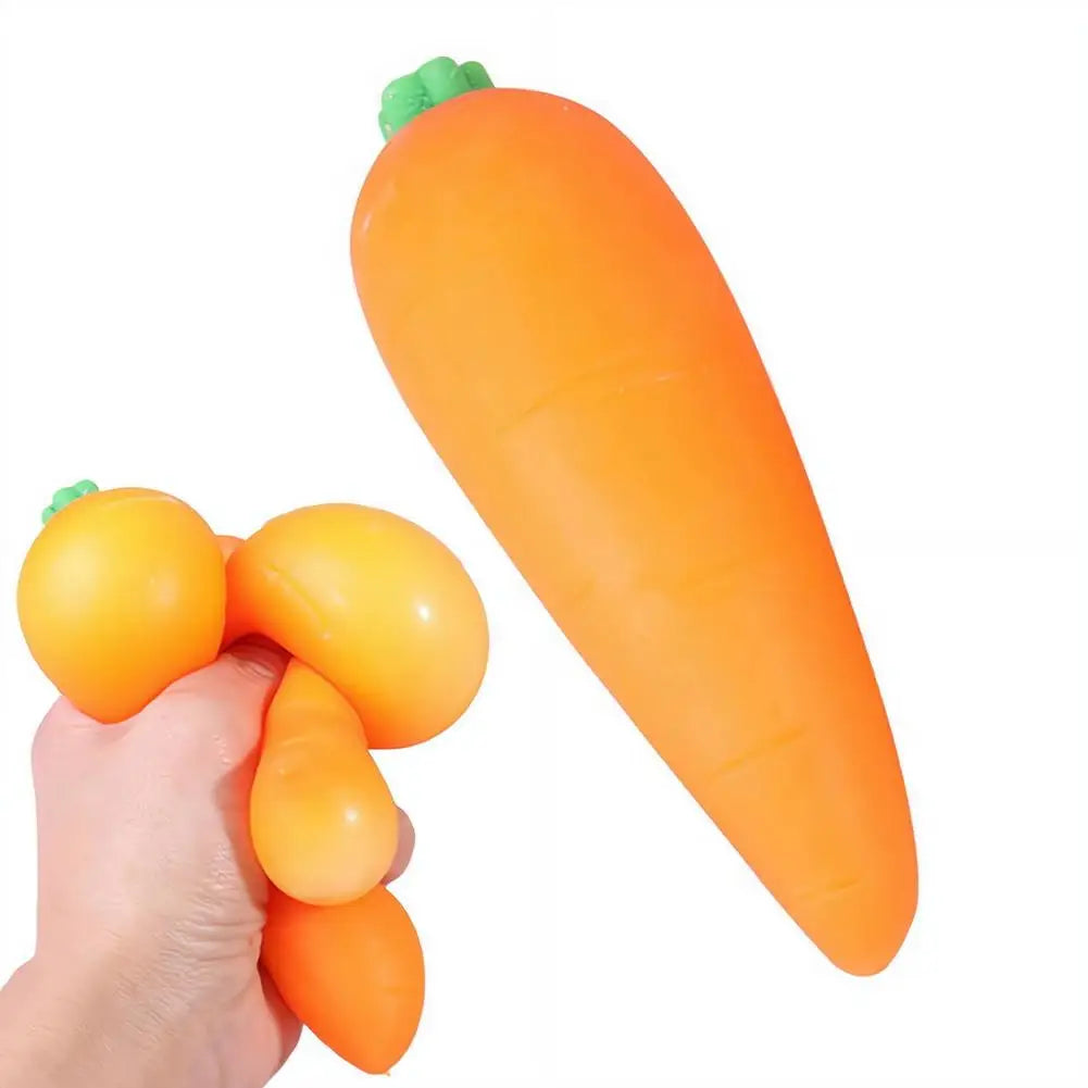 Giant Carrot Squishy Stress Toy – Sensory Fun Kids & Adults