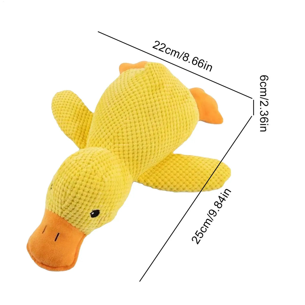 Yellow Duck Dog Toy Interactive Squeaky Soft Comfort Pet Accessory Dog Toys Plush for Travel Beach Pool Park Yard Bedroom Garden Oasis Select