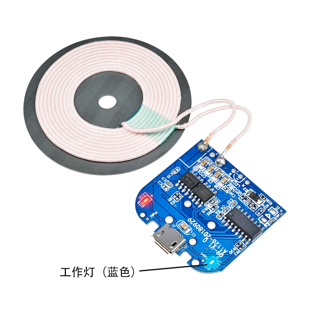 DC 5V 2A Wireless Charging Standard Receiver 5W Charger Module For Micro USB Mobile Phone Charger Board Electronic DIY Oasis Select