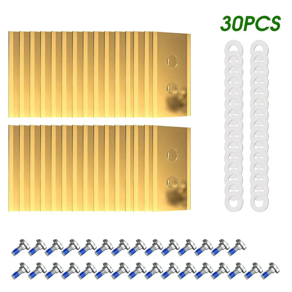 36Pcs Replacement Blades with Washers Screws for Mammotion Luba & Yuka All Series, Replacement Robotic Lawnmower Blades Oasis Select C