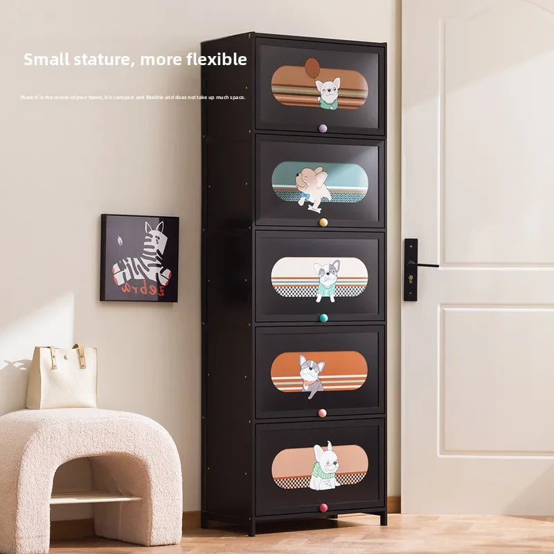 Enter the entrance, enter the door, floor-to-ceiling multi-layer door, dustproof shoe rack, simple and large-capacity storage Oasis Select