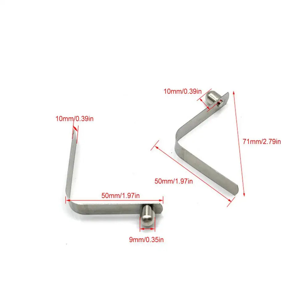 V-Shape Spring Clips 5-Pack – Kayak Paddle & Tent Pole Clamps