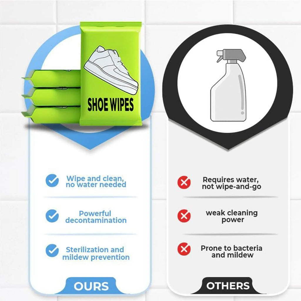 Sneakers Cleaning Wipes Portable Cleaning Wipes for Sneaker Portable Shoe Cleaners for Rental Home Apartment Restaurant Hotel Oasis Select