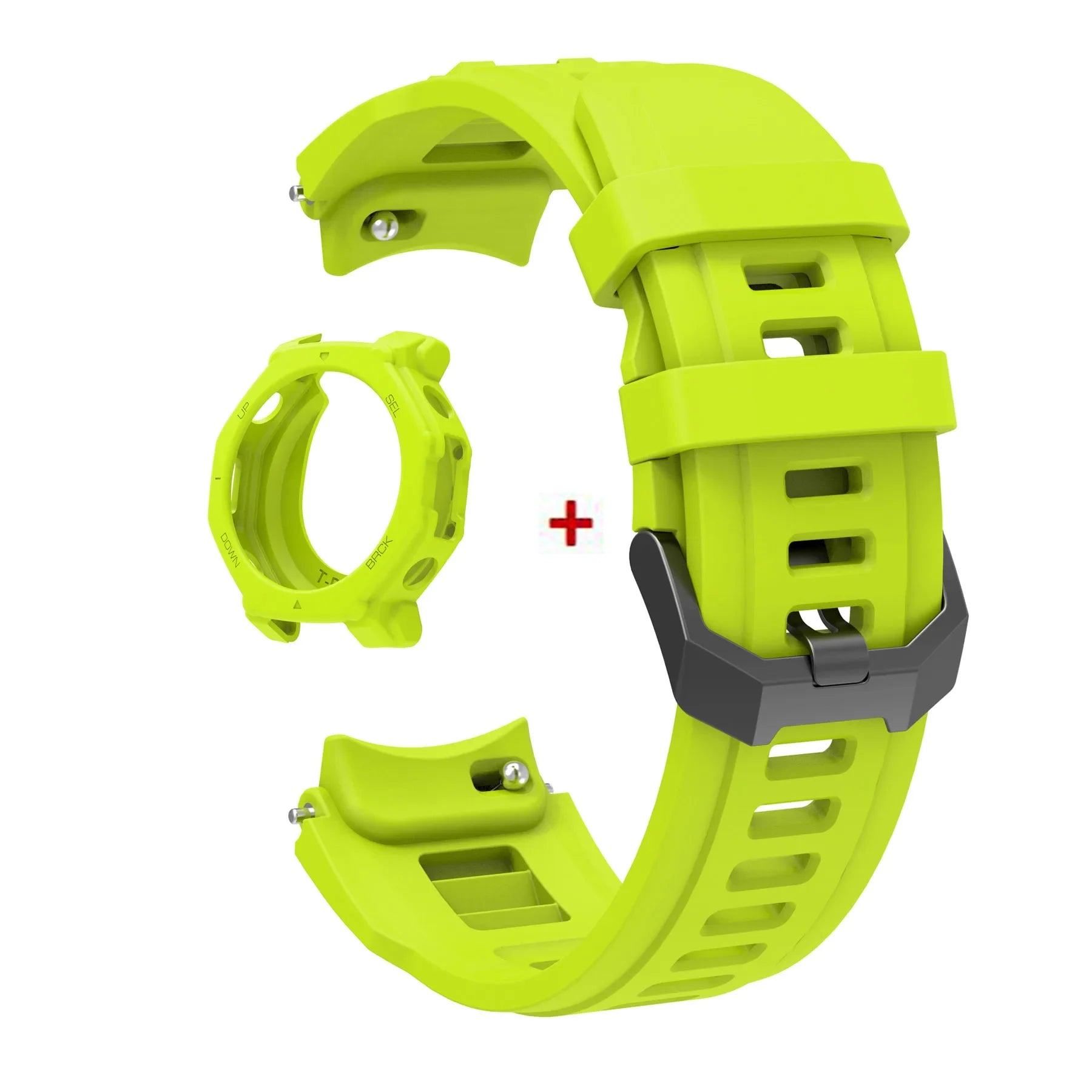 Silicone Band & Case Cover for Amazfit T-Rex 3 Pro – Strap Smartwatch Band & Case Oasis Select Light Green