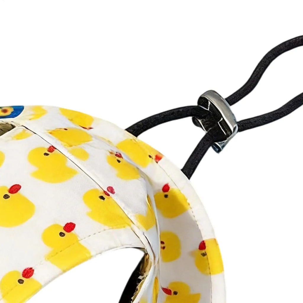 Dog Sun Hat Adjustable Dog Hat Cute Print Caps Pet Sun UV Protection Hat for Walking Outdoor Activities hats for Dogs Cats Oasis Select
