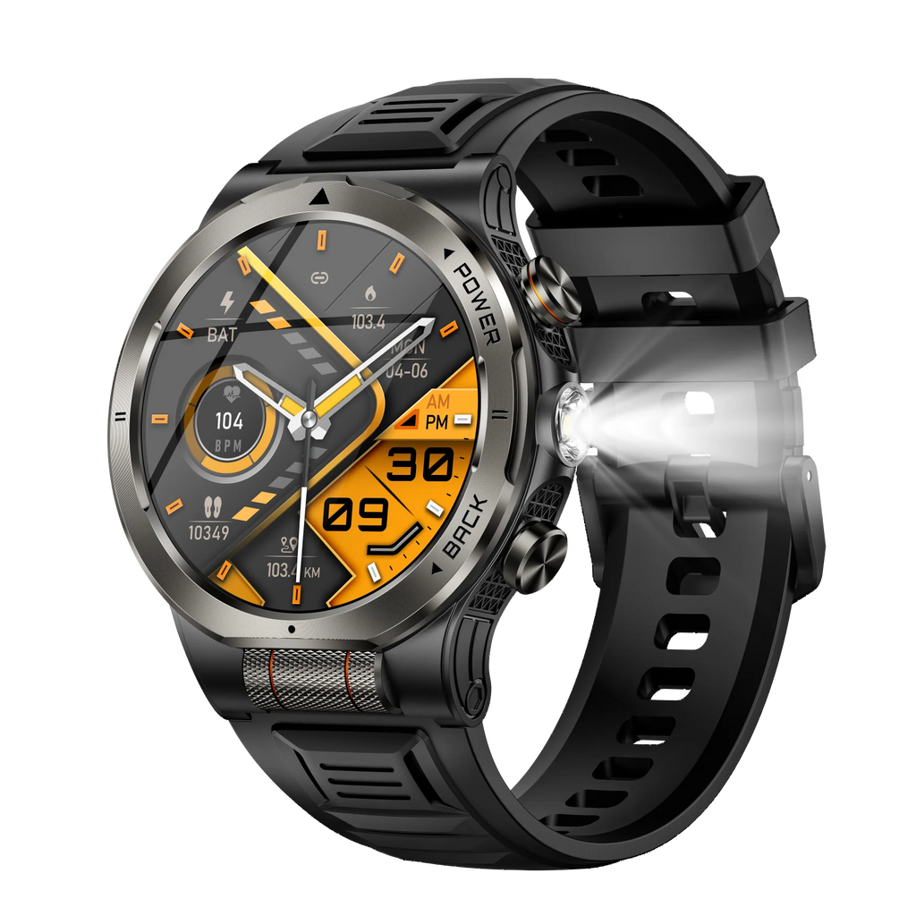 MINGCC 1.43" AMOLED Smart Watch 1100mAh Flashlight Compass