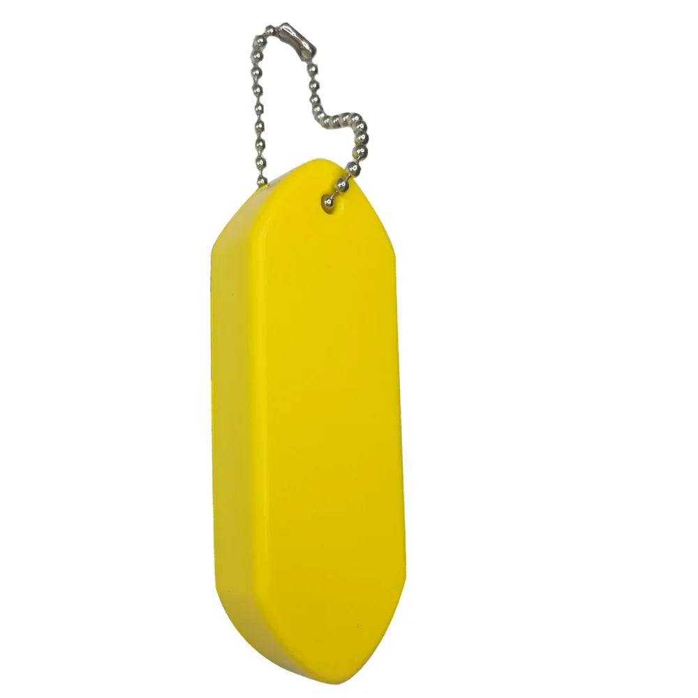Buoyant Key Ring Tube Float Keychain Floating Key Chain For Fishing Sailing Surfing Kayak Swimming Water Sports Oasis Select Yellow 1PC