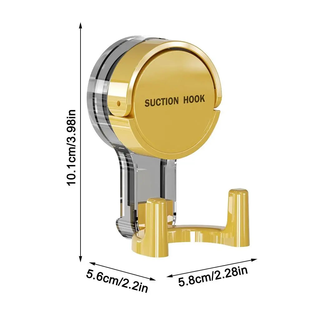 Self-adhesive Suction Cup Double Head Hooks Removable Wall Mounted Keys Clothes Hooks Multifunctional No-Drilling Oasis Select