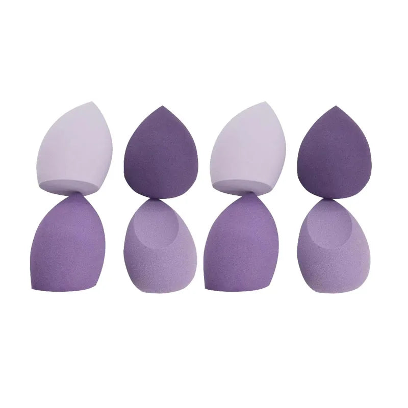4/8/12/16pcs Makeup Sponge Cosmetic Puff Dry And Wet Combined Cosmetic Egg Women Foundation Powder Puff Bevel Cut Makeup Sponges Oasis Select 8pcs purple