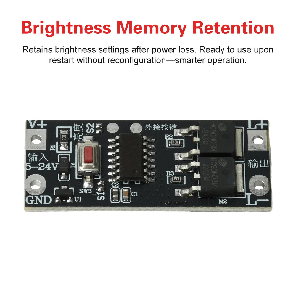 100W LED Dimming Module with Soft Start Stop Function Energy Efficient Driver Module for Low Voltage LED Strip Lighting Oasis Select