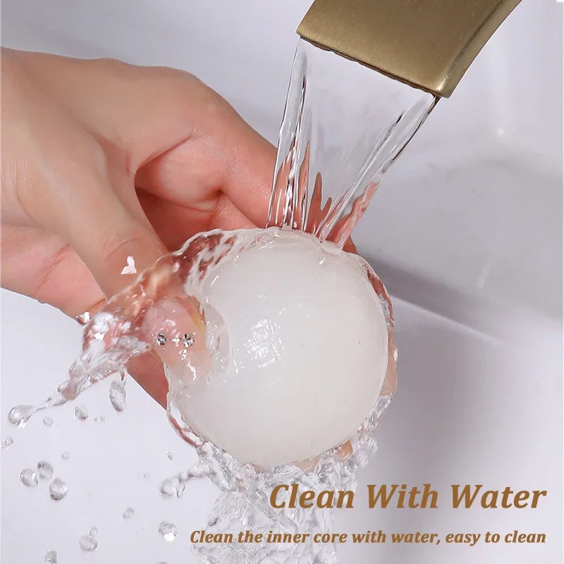 Clothes Dust Cleaning Ball Reusable Hair Remover Ball Pet Hair Lint Roller Washable Sticky Gel Lint Rollers Tool for Cat Dog Oasis Select