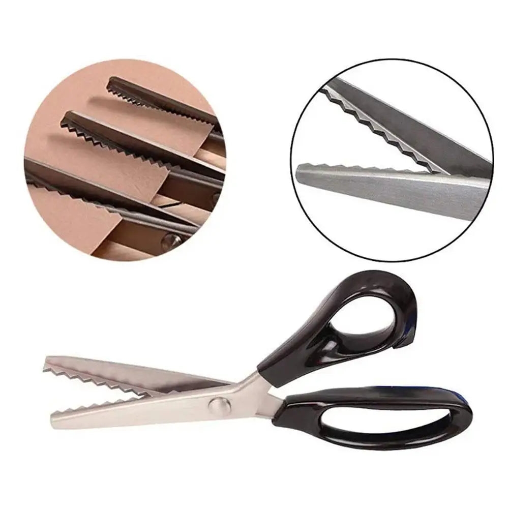 Pinking Shears – Zigzag Serrated Stainless Steel Fabric Scissors