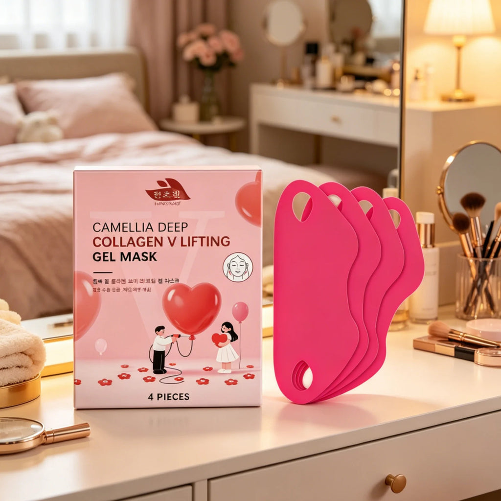 Hanchobit Collagen V-Line Lifting Mask – Anti-Wrinkle 4 Pcs Collagen Lifting Mask Oasis Select