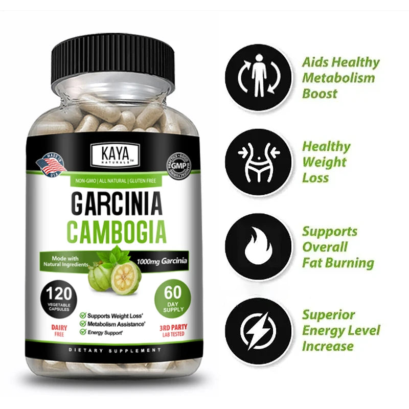 Garcinia Cambogia Extract Weight Loss Capsules Unisex supports weight loss and fat burning, cleansing Oasis Select