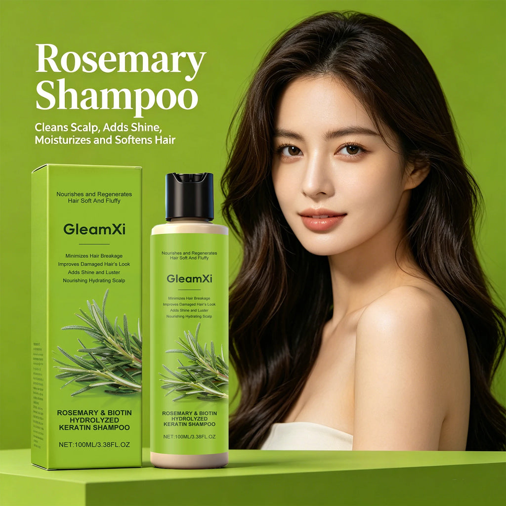 Rosemary Biotin Keratin Shampoo Anti-Breakage Hair Repair Wash Cleanses Scalp Volumizing Fluffy Strengthen Smooth Hair Care Oasis Select