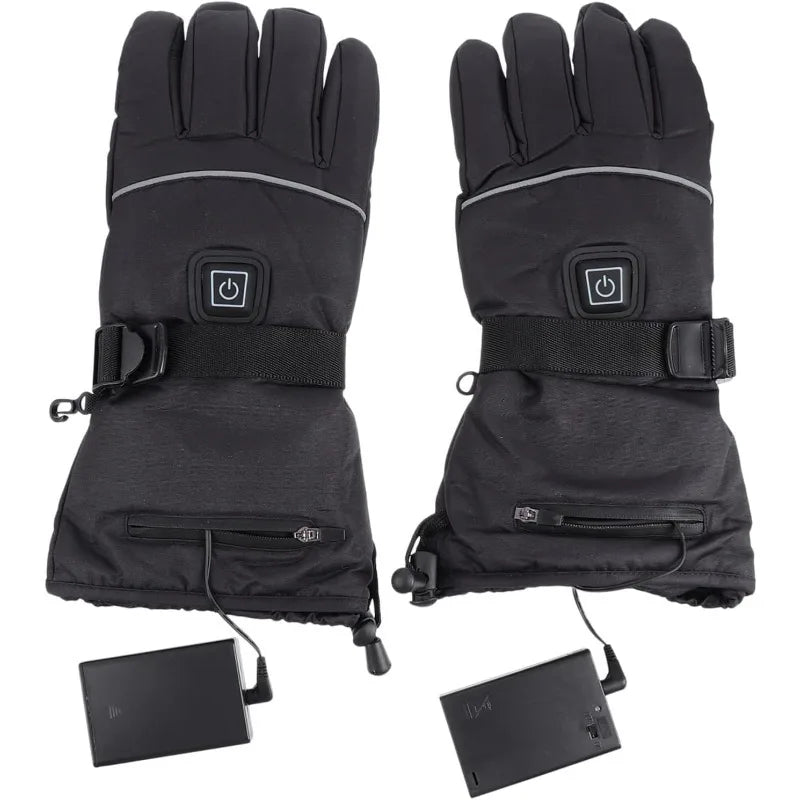 Heating Gloves Electric Heated Winter Waterproof Skiing Gloves Touch Screen Motorbike Racing Riding Gloves Cold Protection Oasis Select