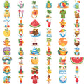 54pcs Waterproof Temporary Tattoo Stickers – Beach & Vacation