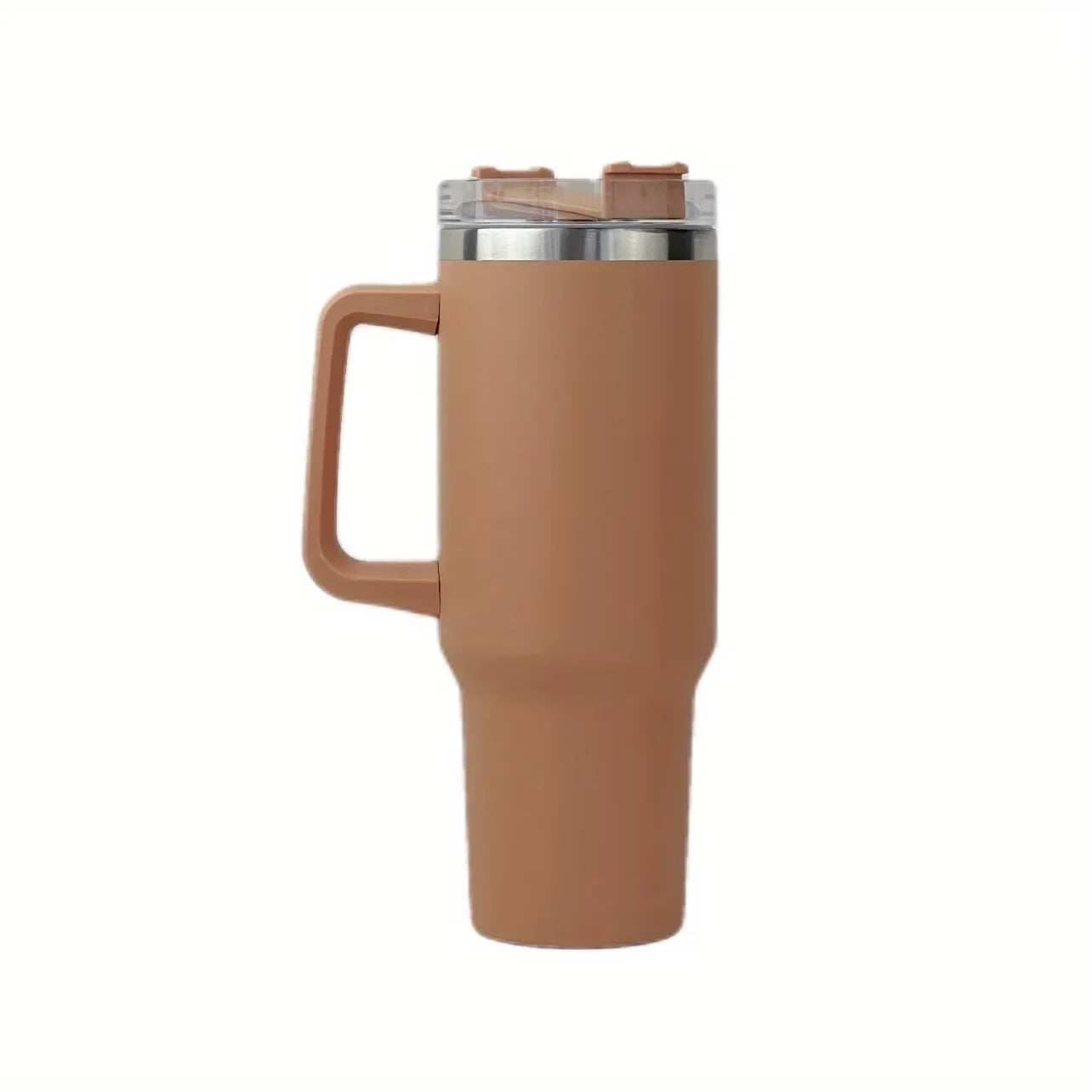 40oz Tumbler Vacuum Insulated Thermos Custom Travel Cup Stainless Steel Water Bottle Coffee Mugs With Handle Outdoor Drinkware Oasis Select Chocolate 1-1.5L