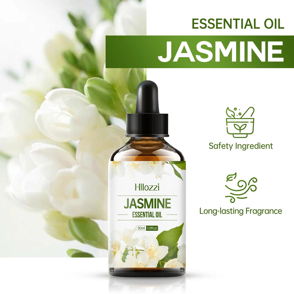 Hllozzi Jasmine Essential Oil 30ml 60ml 100ml | Aromatherapy