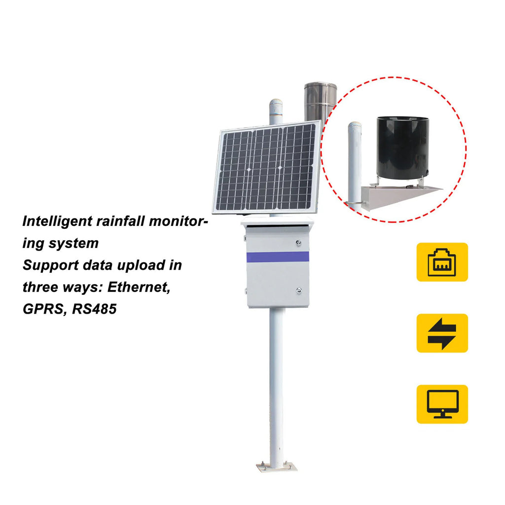 Rainfall Sensor Tipping Bucket Rain Gauge Measurement Monitoring Tool 485 Pulse 4.5~30V Tipping Bucket Rain Sensor Oasis Select
