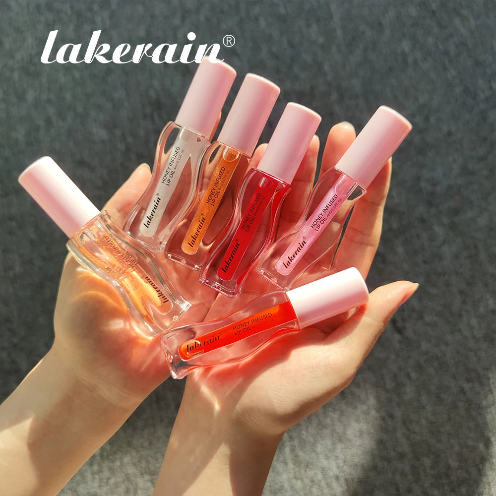 Crystal Fruit Honey Essence Lip Oil Sexy Plump Lip Jelly Strawberry Tinted Lip Liquid Waterproof Moisturize Oil Lipgloss Makeup Oasis Select