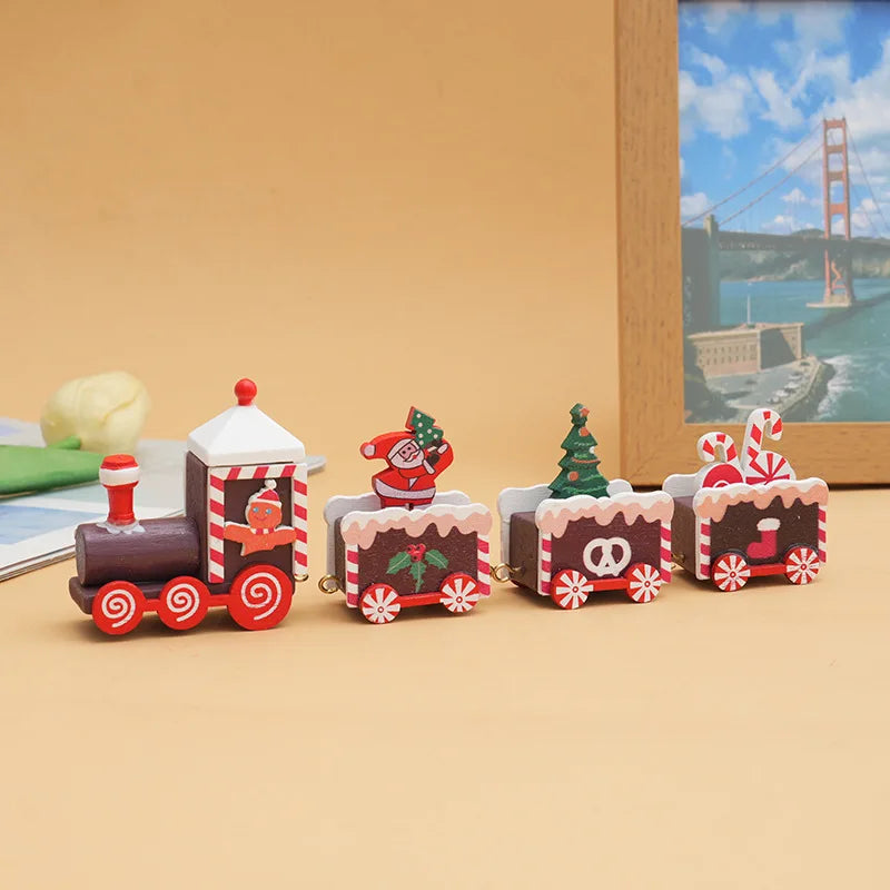 Christmas Decorations for Home Cristmas Ornament Christmas Train Merry Xmas Navidad Noel Gifts Happy New Year Oasis Select 1898F