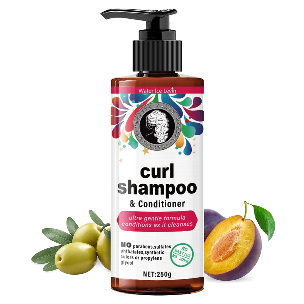 Curly Hair Shampoo & Conditioner 250g – Glycerin & Keratin Curl Shampoo Conditioner Oasis Select
