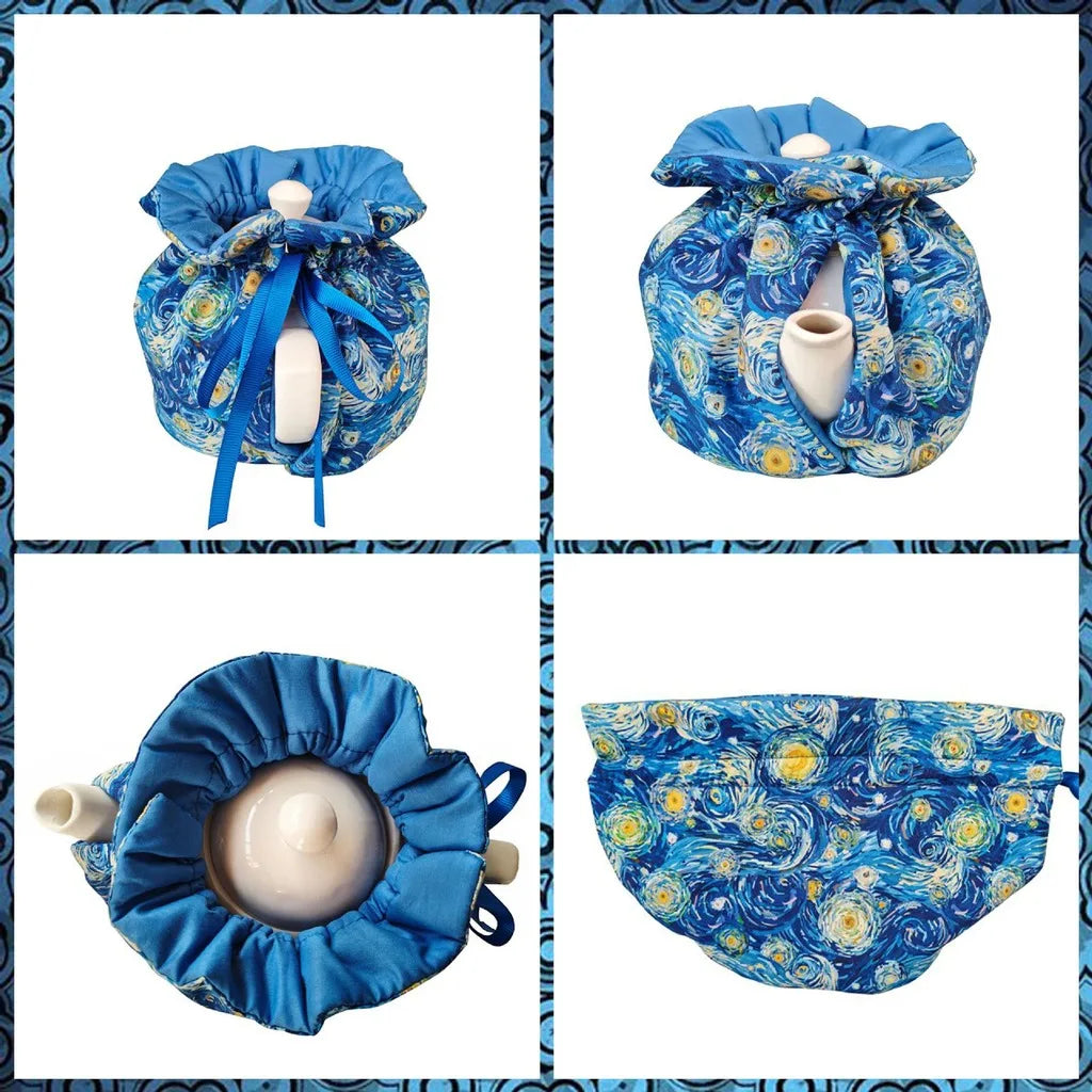 Insulation Tea Cosy Fabric Keep Warm Teapot Dust Cover Table Decorative Accessories Breakfast Warmer Teapot Cover Home Kitchen Oasis Select