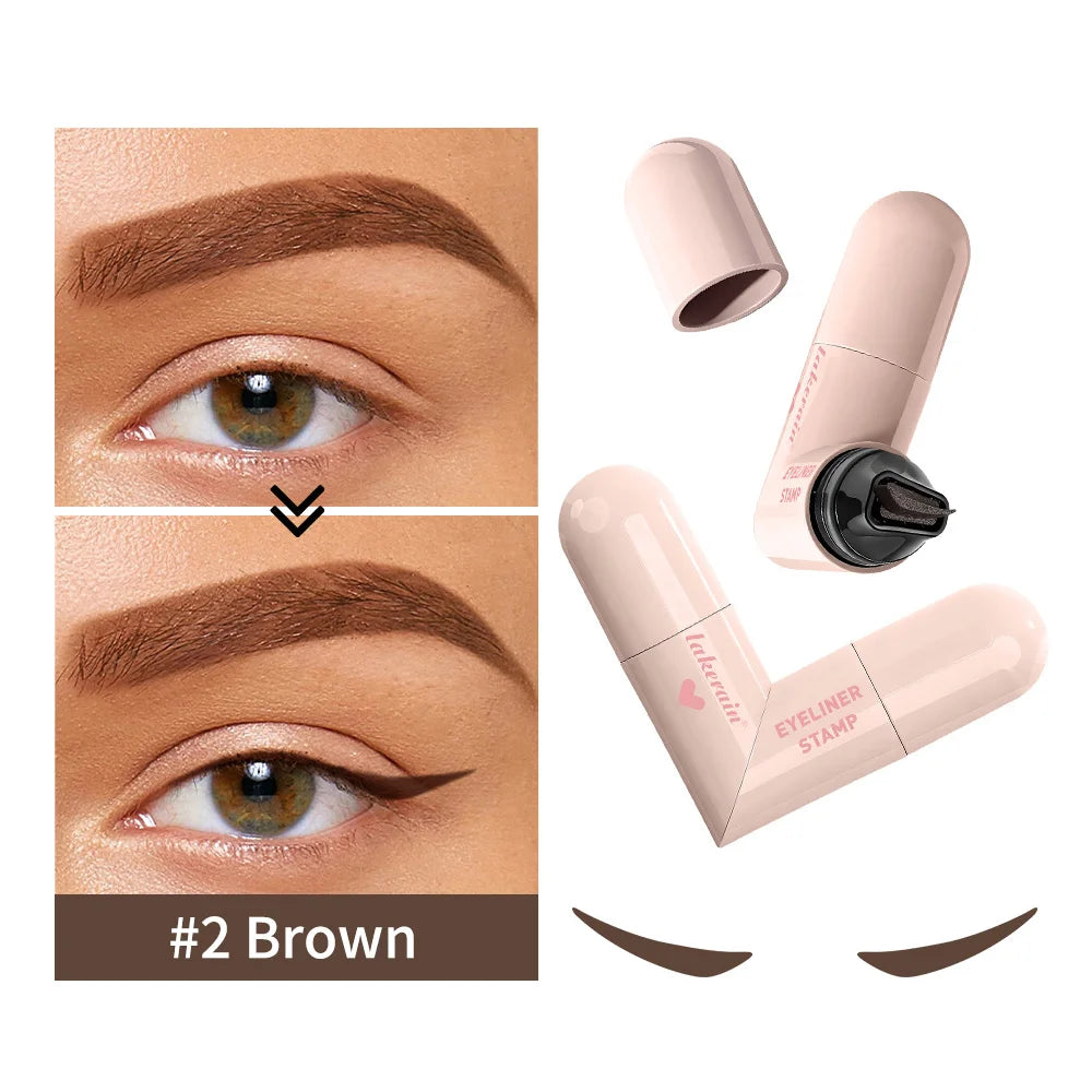 Waterproof Double-Wing Integrated Eyeliner Stamp - Sweat Proof & Long Lasting Easy to Use for Beginners Lazy Makeup Stencil Oasis Select