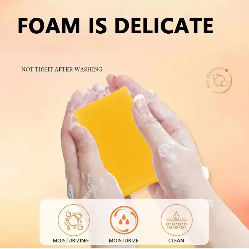 3.53oz Kojic Acid Soap Handmade Soap, rich in collagen and vitamin C, suitable for washing face and daily hand washing Oasis Select