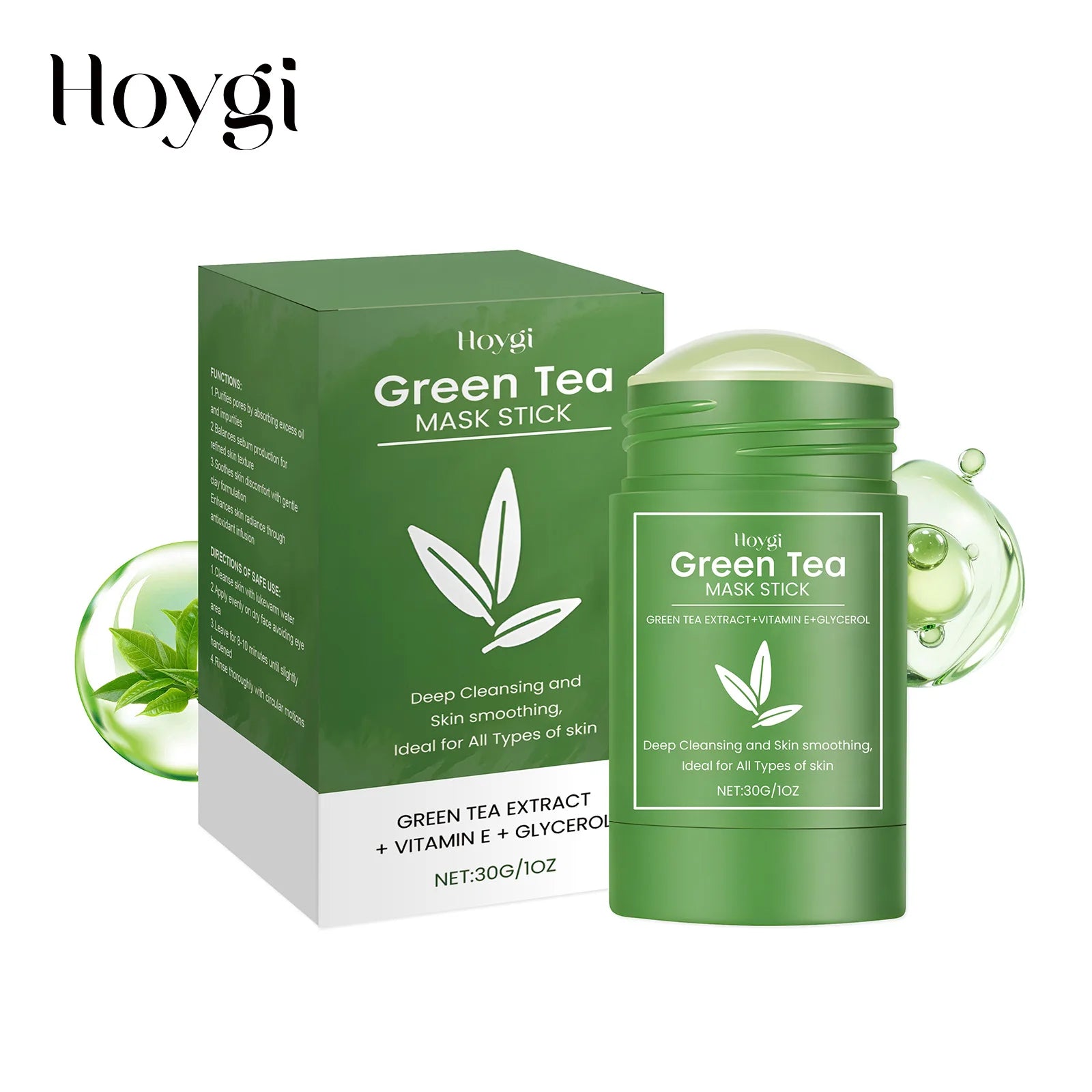 HOYGI Green Tea Cleansing Mask – Blackhead & Pore Purifier