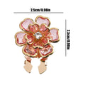 1PC Flower Button Covers For Shirt Detachable Clip-On Shirt Coat Decorative Buttons Sewing Button For Clothing Accessories Oasis Select Pink 1PC