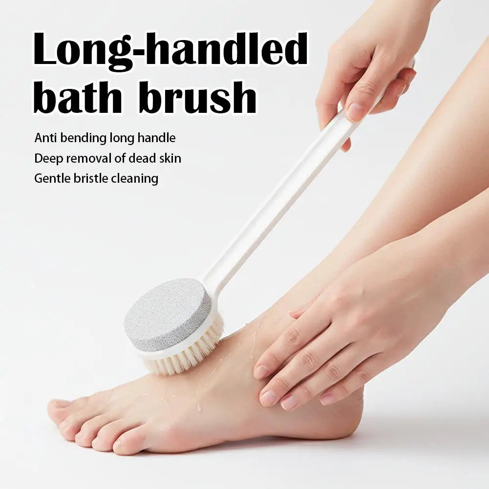 Long Handle Foot Scrubber Brush with Pumice Stone | Foot Care Foot Scrubber Brush Oasis Select