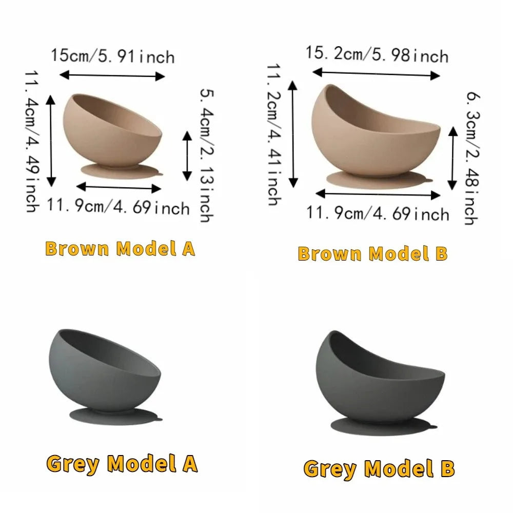 Elevated Slow Feeder Pet Bowl | Non-Slip Silicone Suction Cup