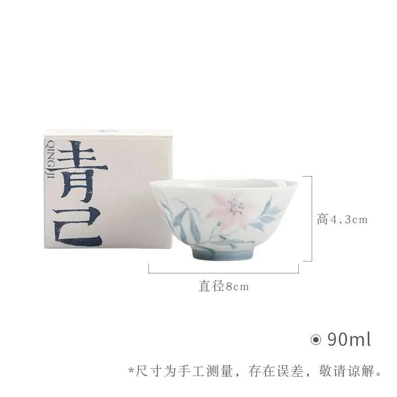 Blue And White Master Cup Kung Fu TeacupCeramic Tea Cup Oasis Select 5