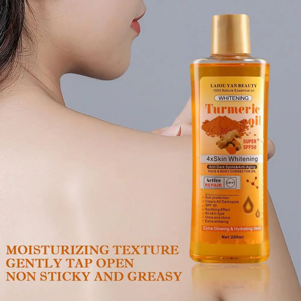 200ml Turmeric Oil Essential Oil Ginger Deep Hydration Moisturizer Nourishing Smoothing Face Serum Oil Moisturizer Skin Care Oasis Select