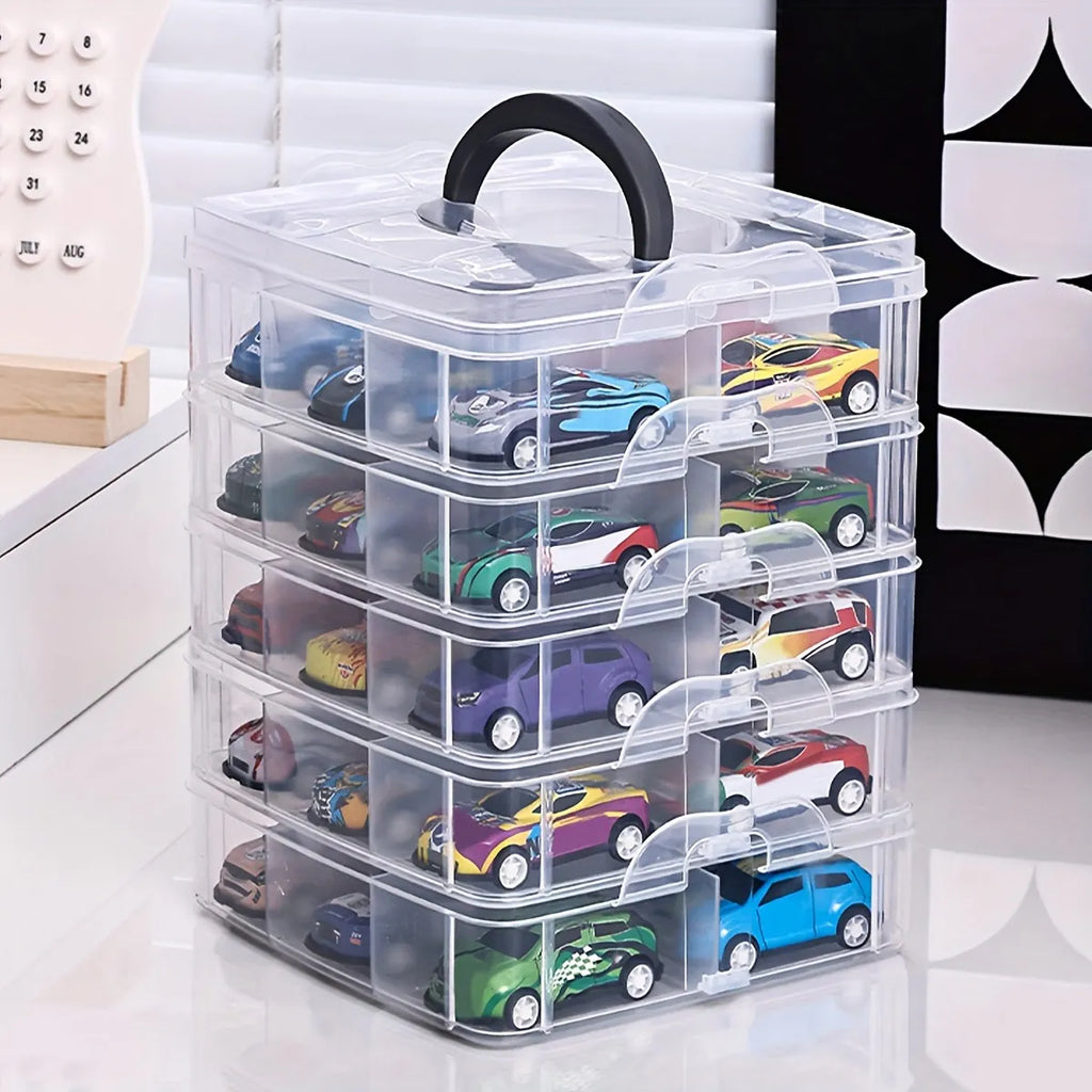 1pc Transparent and Minimalist Toy Storage Box, Dustproof and Moisture-Proof, Jewelry, Earrings, Portable Storage Box Oasis Select