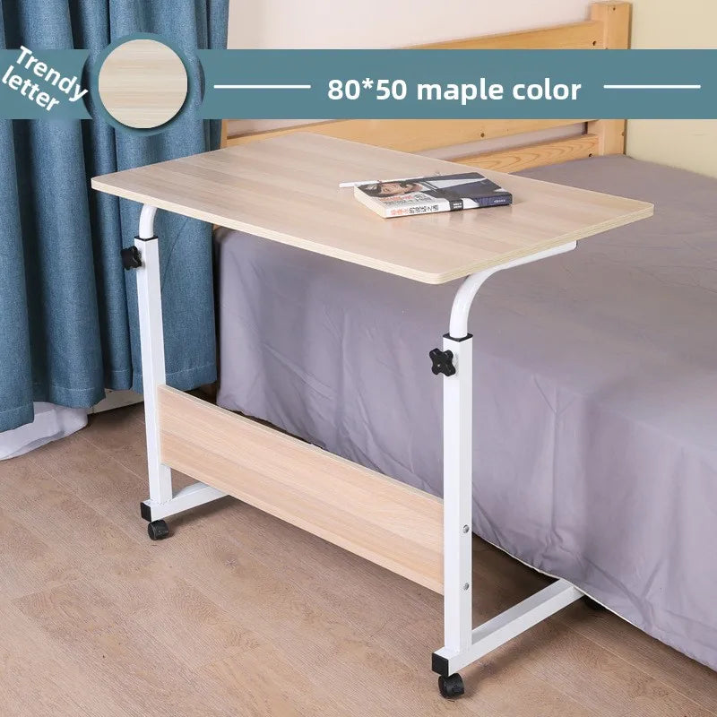 Computer desk Lazy table Desktop household bed Desk Simple small table Simple folding table Removable bedside table Durable Oasis Select Maple 80x50-A
