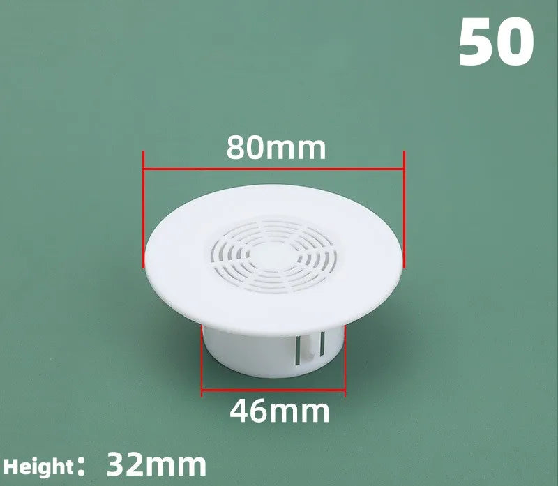 Air Vent Extract Valve Grille Air Conditioning Hole Cover Dust Plug Wall Ducting Decorative Cap Kitchen Bathroom Accessories Oasis Select 50