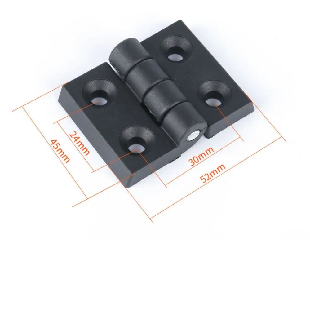 Professional ABS Plastic Plastic Door Hinge Black Durable Cabinet Door Hinge Wear-resistant Hardware Door Bearing For Furniture Oasis Select 52x45mm